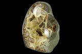 Polished, Crystal Filled Septarian Nodule - Utah #170016-2